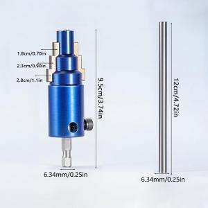 Broken Pipe Thread Extractor for Electric Drill and Manual Broken Pipe Valve Extractor Tool Steel Hex Shank with Power Rod Tools