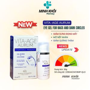 Vita Age 15ml gel cải thiện quầng thâm bọng mắt nếp nhăn da mắt - Eye Gel For Bags And Dark Circle