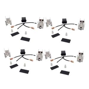 4 Set Range Burners Receptacle Set Oven Accessory for Various Oven Models for Easy Replacement and Enhancing Performances