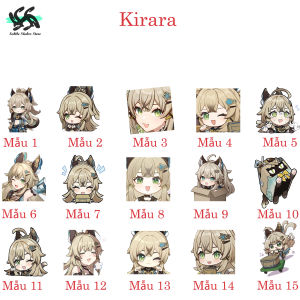 Genshin Impact - Set 10/15 Sticker Kirara game Genshin Impact dán trang trí laptop vali điện thoại siêu đẹp chống nước chống xước