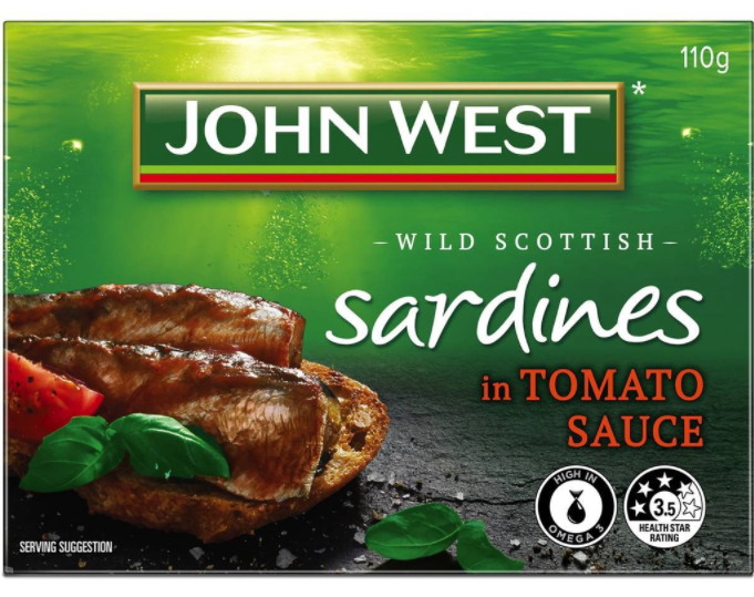 JOHN WEST WILD SCOTTISH SARDINES IN TOMATO SAUCE 110GM Lazada