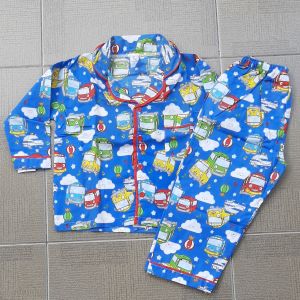 STP Baju Tidur Setelan Piyama Katun Cowok Cewek Laki-Laki Perempuan 1-4 Tahun ACS