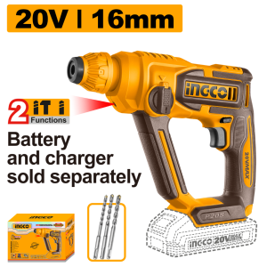 INGCO 20V CORDLESS ROTARY HAMMER DRILL | CRHLI201681 CRHLI20168