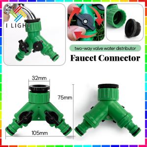 (Fast Delivery)Y Shape Water Tap Splitter 3 Way Quick/Faucet Connector Dual Outlet Hose Adapter