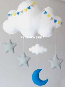Kado hiasan dinding / hanging door kamar awan aesthetic