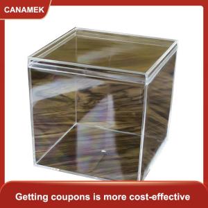 【CANAMEK 】 Square High Transparent Plastic Box Betta Breeding Box Mini Candy Slime Crystal Mud Packaging Box