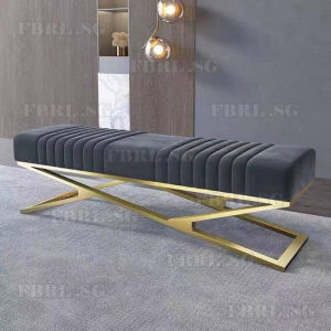 [Cozy ]【Free Delivery】Bedside Modern Simple Dressing Room Cloakroom Extended Shoe Changing Bench