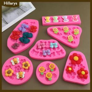 [Hillarys] Cute Cartoon Flowers Bow Bee Fondant Silicone Molds DIY Cupcake Fondant Cake Decorating Chocolate Candy Baking Mold