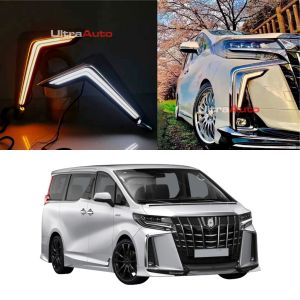 TOYOTA ALPHARD AGH30 MODELLISTA RGB DRL RUNNING SIGNAL FUNCTION DAY LIGHT SUPER LED DAYLIGHT LAMP