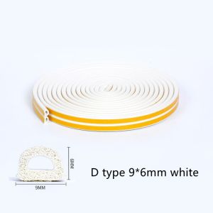 Cuộn 10 Mét Gioăng Ron E. I. D Tự Dính Cửa Và Cửa Sổ Niêm Phong Dải Cao Su Bọt Cách âm Kính Cửa Sổ Chống Va Chạm