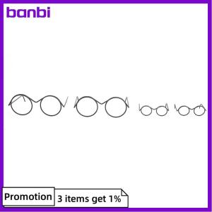 banbi Fashion Round Frame Lensless Retro Cool Doll Glasses For Doll Accessories