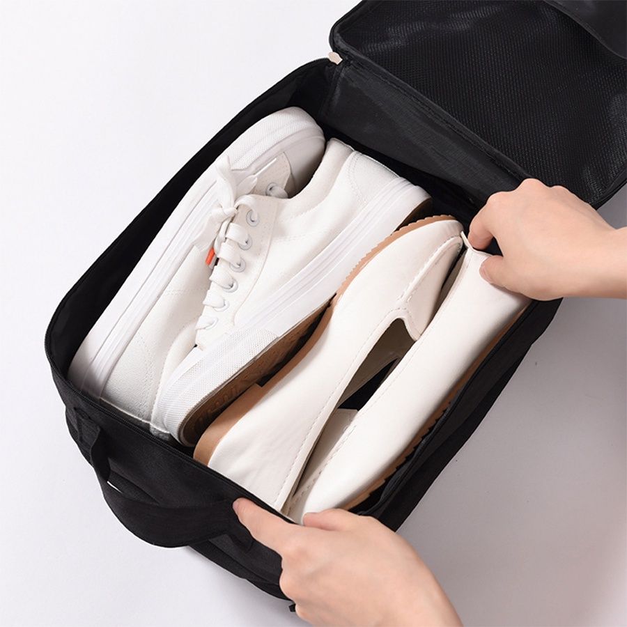 Sac à chaussures Home2U multicouche à fermeture éclair, organisateur de voyage portable, étanche et anti-poussière
_voghion.com