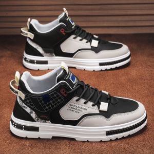 GRAEAE Mens sports board shoes youth outdoor leisure shoes fashionable thick soled lightweight running shoes