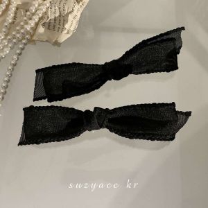 Pinapple กิ๊บติดผมรูปเป็ดปากเป็ดสีครีมนวล คลาสสิค สีดำ เนื้อน่ารัก