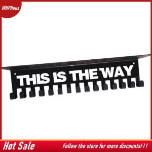 【COD】🔥🔥🔥 Medal Display Rack with 15 Hooks Wall-Mounted Trophy Stand Key Hooks Suitable for Medals Ribbons and Decorations Room Decor