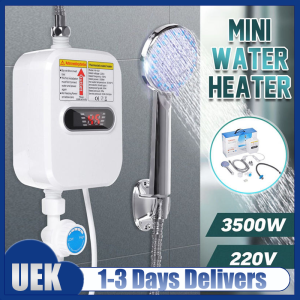 Shower Set for Bathroom 3500W 220V Water Heater With On-Screen Temperature Display.