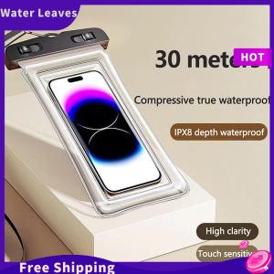 [Water]Hot Sale Freeshipping Trong suốt không thấm nước điện thoại trường hợp màn hình cảm ứng kín túi bơi lặn điện thoại Bìa