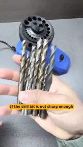 Drill Bit Sharpener Machine 95W Electric Grinder with 19 Holes for HSS Carbide High Carbon Steel Bits