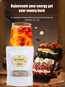 💖Ginseng Wolfberry Nine Treasure Tea Red Dates Mulberry Wolfberry Ginseng Combination Tea Ginseng Wolfberry Tea人参枸杞九宝茶