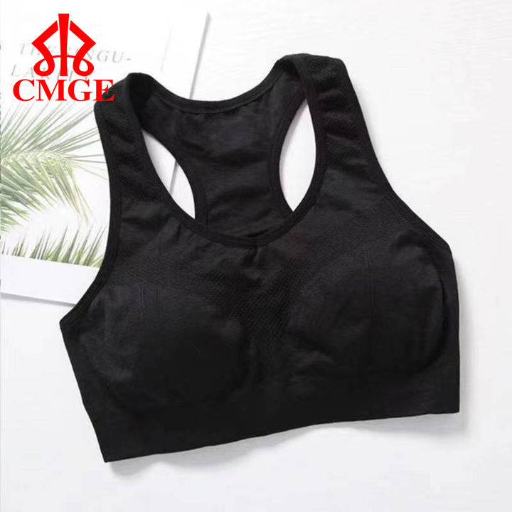 CMGE #BRK631 Women Fitness Yoga Bra Wrapped Chest Shockproof Sports Bra One  Size （M up to XL Lazada PH
