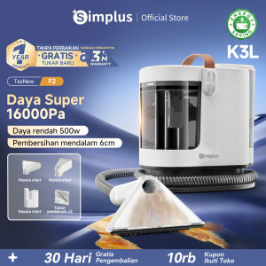Simplus Mesin Pembersih Kain dengan Daya Hisap 16kpa Pemisahan Kotoran yang Efisien Semprotan Air Bertekanan Tinggi Dilengkapi dengan Pegangan