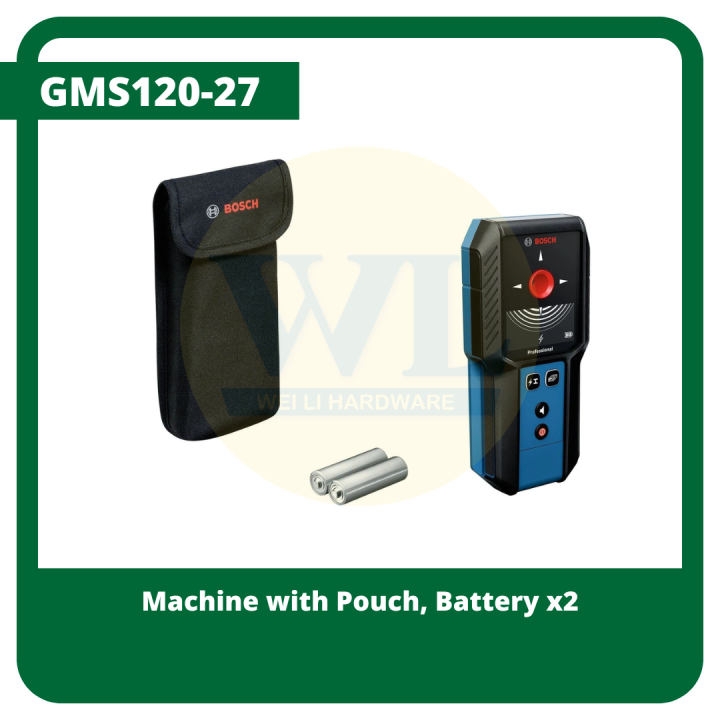 BOSCH%20Original%20GMS120-27%20Detector/Wall%20Scanner%20Detector/Measure%20Meter/Multi%20Detector%20Battery%20Machine%20-%20Image%203