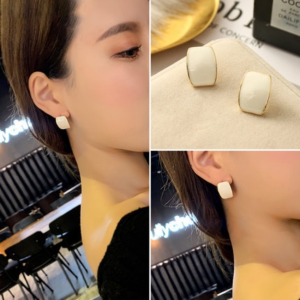 Fashion Modern Cubic Square Earrings For Women Red Black White Green Colors Simple Geometric Earings Jewelry Wholesale