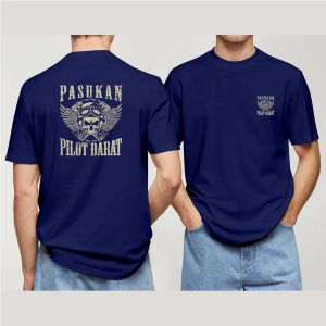 "KIDS ID Kaos Distro Cowok Cewek Dewasa S M L XL XXL Gambar PASUKAN PILOT DARAT Print DTF 227
