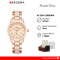 Jam Tangan Wanita Alexandre Christie Passion AC 2B42 LDBRGPN Gold Dial Dual Tone Stainless Steel Strap. 