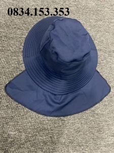Mũ tai bèo có phủ gáy vải dày  vành rộng bao mát chống nắng cực tốt