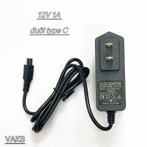 Bộ chuyển đổi điện Type C 12V1A sử dụng cho đèn LED đàn piano kỹ thuật số gương làm đẹp đèn..