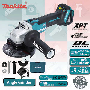 Makita 18V Cordless Angle Grinder 5"Brushless Cutting Machine With 2 Battery