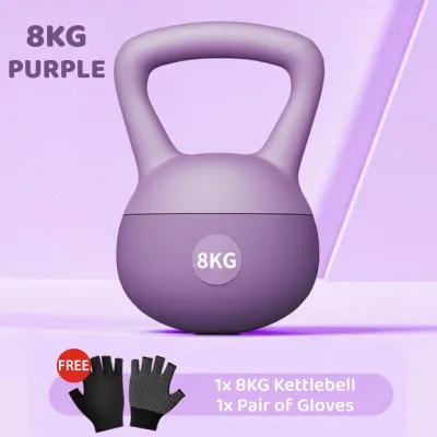 Kettlebell Soft Premium Dumbbell 4/6/8/10KG Tangki Bersalut Plastik Dewasa Senaman Rumah GYM Kecergasan Angkat Berat Dumbell