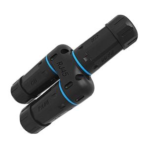 หัวต่อ CAT6 1ถึง2RJ45 8P8C สำหรับการเชื่อมต่ออีเทอร์เน็ตกลางแจ้งใช้งานร่วมกับการต่อ Cat5 Cat8สายเครือข่าย