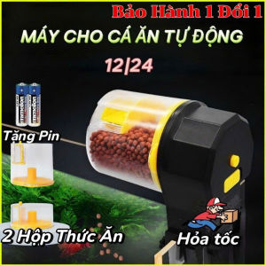 Máy cho Cá Ăn Tự Động 2 chế độ hẹn giờ 12/24h tiện lợi khi đi du lịch dài ngày