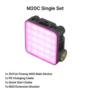 ZhiYun Fiveray M20/M20C Fill Light RGB LED/LED mini light with 20-watt power output | 12 Months Warratny