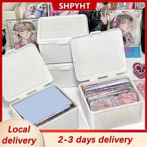 [COD] SHPYHT Local delivery Ship within 24 hours Korean Transparent Storage Box Blind Box Card Photocard Storage Box Photo Card Organizer Classification Flip Box