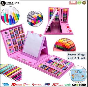 Super Mega Crayon Art 208 Set BESAR Pensil Warna Pcs ALAT LUKIS 208Pcs COLOR Krayon Cat air HandCraft JUMBO