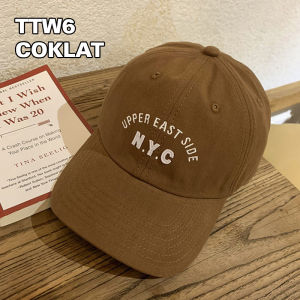 Topi Baseball Dewasa Gaya Distro Motif N.Y.C Casual Cap Sport Bahan katun Premium TTW ZIORRA