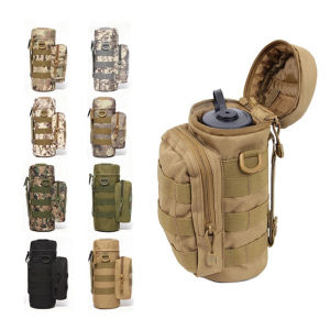 Portable Tactical Molle Holder Pouch Camping Hiking Hydration Carrier Holder Bag Water Bottle Pouch Kettle Bag Water Bottle Holder