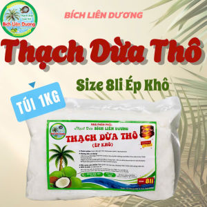 COMBO 3KG THẠCH DỪA THÔ ÉP KHÔ SIZE 8LI TẶNG KÈM HƯƠNG_LOẠI TÚI 1KG