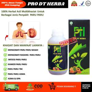 Obat paru paru paling ampuhdewasa anak untuk atasi batuk tbc asmabasah kering batuk berdarah sesak nafas sulit bernafas nyeri dada paling ampuh original herbal alami 300gram Pro Dt Herba