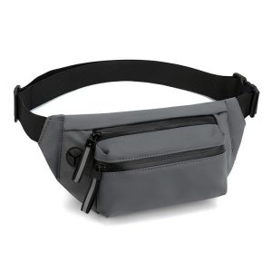 DJAQWA Travel Large Fashion Nylon Multi-Layer Simple Crossbody Bag Mens Waist Bag Shoulder Bag Messenger Bag