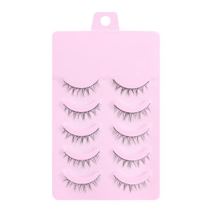 [Charming women] 5 pairs 3D Little Devil Lash Professional Makeup False Eyelash Fairy Princess Comics Natural Daily Eyelash Extension Tools