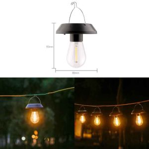 MLADEN LED Solar Light Garden Outdoor Waterproof Bulb Light Retro Atmosphere Hanging Lampu Decor