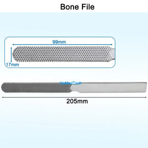 GREATLH 1Pcs Stainless Steel Bone File Veterinary Flat Bone Joint Bone File Joint Operation Orthopedic Instrument