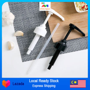 AVI Syrup Bottle Nozzle Pressure Oil Sprayer Household Push-type Sauce Plastic Pump with Long Dip Tubes