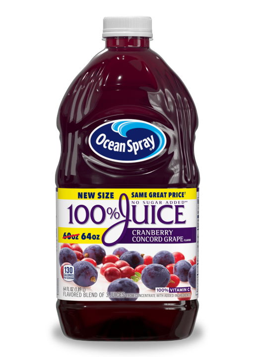 Ocean Spray 100% Vitamin C JUICE, CRANBERRY CONCORD