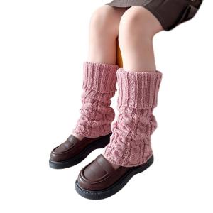 Handmade Crochet Leg Warmers Stockings for Child Girls Knee High Socks Breathable Tights Warm Leggings Kids Leg Warmers