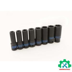 Bộ tuýp 1/2" đen dài Kingtony 4410MP 8 chi tiết từ 12-23mm loại 6 cạnh